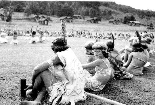 Higgs 6b.jpg - Indian Day at the Cliffside playing field, looking south, towarad the cabin row.